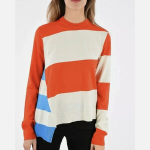 Calvin Klein 205W39NYC Made in Italy America Flag USA Striped Wool Sweater Top